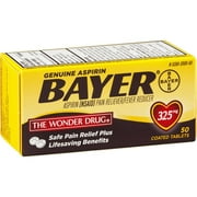 Bayerenuine Aspirin Tablets, 50 CT (Pack of 6)
