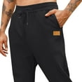 thumbnail image 4 of Fewfanhot Mens Sweat Pants Fleece Jogger Pants Warm Comfy Relaxed Fit Tapered Joggers with Pockets Casual Travel Workout Pants, 4 of 4