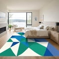 thumbnail image 3 of ODIKA 4x6 Machine Washable Non-Slip Area Rug, Geometric Blue High Traffic Rug, Blue, 1059458, 3 of 7