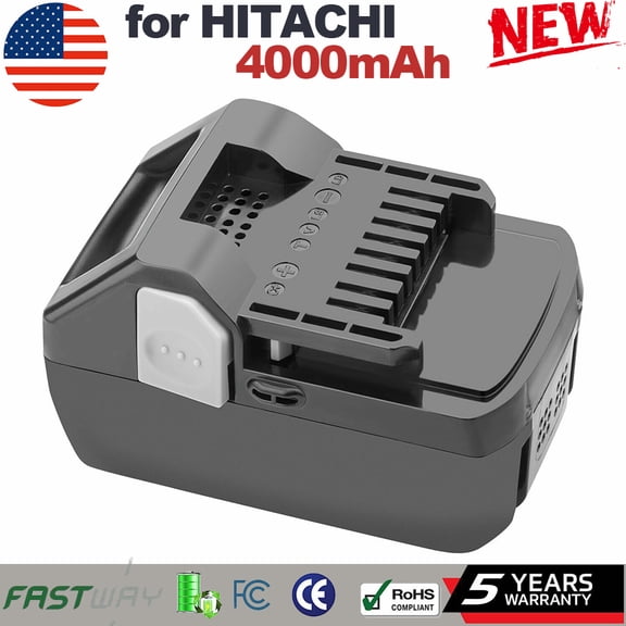 18V 4.0Ah Battery Replace For Hitachi 18V BSL1815 Li-ion Battery BSL1815X BSL1830 BSL1815S BSL1830 Compatible with Cordless Power Tools