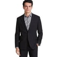 thumbnail image 4 of Tallia Mens Classic fit Suit Jacket Blazer 40 R Black Solid Stretch, 4 of 5