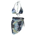 thumbnail image 4 of DPTALR Bikini Fendu pour Femmes Imprimé Coloré Trois Pièces Maillot de Bain Rembourré, 4 of 5