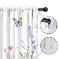 thumbnail image 4 of Blackout Kids Curtains,Pioneer Flower and Butterfly Childrens Insulated Curtains Set Of 2,Bedroom Essentials,Toddler Room Decor 52x63in(132x160cm), 4 of 4