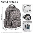 thumbnail image 4 of Jeiento Grey Leopard Kids School Backpack for Girls 17 Inch Cute School Bag, Lightweight Elementary Backpack with Padded Laptop Sleeve & Multi-Pockets for 9-12 Years Old, 4 of 7