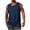 Blue, variant on BRGZLK Tank Tops Mens Denim Sleeveless Cut Off Muscle Gym T Shirts Summer Lightweight Running Beach Loose Fit Tees