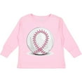 thumbnail image 3 of Inktastic Pink Breast Cancer Ribbon Baseball Boys or Girls Long Sleeve Toddler T-Shirt, 3 of 5