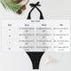 thumbnail image 3 of Trajes de baño Amzcrzy Tankini para mujer, bikini de control de abdomen para mujer, bikinis de cintura alta con ajuste de cordón, traje de baño de una pieza fruncido, azul, S, 3 of 7