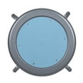thumbnail image 6 of Vince Swivel Stool with Steel Seat, Grey Frame, Light Blue Seat Center, 6 of 7