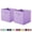 Light Purple, variant on YOYTOO 2 Pack Foldable Cube Storage Bins, 11" Collapsible Fabric Cube Organizer Baskets Bins, Black