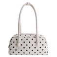 thumbnail image 2 of Rvusndi Polka Dot Bowler Bag,Slouchy Tote Bags Polka Dot PU Bowler Bag for Women Fashion Hobo Bags Large Shoulder Bag for Travel Work, 2 of 7