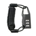 thumbnail image 2 of Candado de Cable de resorte de combinación de 3 dígitos para bicicleta portátil, candado de Cable de bicicleta reiniciable antirrobo para casco de equipaje de viaje, 2 of 8