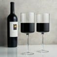 thumbnail image 5 of Viski Crystal Square Stemmed Red Wine Glasses Set of 2, 5 of 6