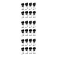 thumbnail image 4 of Justharion 8pcs Plastic Kayak Drain Plug Wide Compatibility Marine Grade Materials Easy To Install Boat Parts black 3Set, 4 of 6