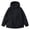 Black, variant on Men's Loose Fit Hooded Cargo Jacket, Multi Pocket Outdoor Mountain Parka, Windproof Casual Utility Outerwear for Hiking Streetwear White S