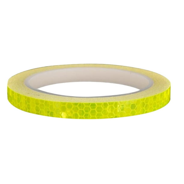 Pegatinas reflectantes para bicicleta de 1cm x 8m, cinta reflectante fluorescente para ciclismo, cinta adhesiva para bicicleta MTB, accesorios Herramientas de reparación de automóviles amarillo Speravity CZ4788-07B