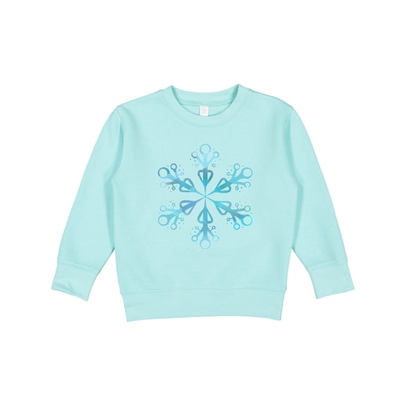 Inktastic Icy Blue Winter Snowflake Toddler Sweatshirt