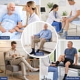 thumbnail image 7 of UNEEI Diabetic Grip Socks for Men Women, 4 Pairs Bamboo Viscose Wide Non Slip Socks, Non Binding Seamless Socks for Swollen Feet, Size 11-13, 7 of 7