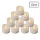 thumbnail image 1 of 12 luces de té LED con temporizador, velas eléctricas parpadeantes a batería, 6 horas encendidas y 18 horas apagadas, 3,2x3,6 cm [plástico, blanco cálido,], 1 of 7