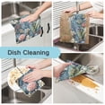 thumbnail image 2 of Yayeee 6 Pack Kitchen Dish Cloths for Washing Dishes Soft Absorbent Microfiber Towels, Sea Plants Pattern, 2 of 9