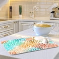 thumbnail image 6 of FREEAMG Summer Flower Pattern Dish Drying Mat for Kitchen Counter,Super Quick Absorbent Composite Sponge Dish Drying Pad,Heat Resistant Non-Slip Rack Tableware Mat, 16x18 Inch, 6 of 7
