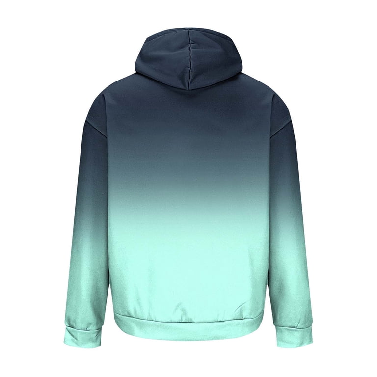 Txeol Men's Graphic Hoodie Sweatshirt Gradient Color Long Sleeve