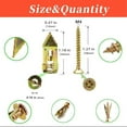 thumbnail image 5 of Drywall Grip Anchors and Screws, Zinc-Plated Steel Expansion Anchors with Self-Drilling Design, Heavy Duty Wall Anchors for Shelves and Fixtures, 5 of 10