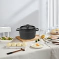 thumbnail image 6 of MEIBUTYUP Multi Functional Black Cooking Pot Cast Iron Milk Pot with Lid for Kitchen Use, 6 of 6