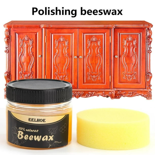 80g cera de abejas polaco crema miel cera jabón proteger muebles de madera mantenimiento Sywqhk Libre de BPA