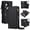 Black, variant on Sanwo for Samsung Galaxy S25 Ultra Crossbody Wallet Case, 2-in-1 Detachable Magnetic Folio Cover with RFID Card Slots, Zipper Pocket and Shoulder Strap, Rosegold