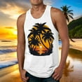 thumbnail image 2 of Jkety Stringer Tank Top Men Men's Big and Tall Sleeveless Tank Top Shirts Beach Summer Sleeveless Tank Shirts (Red,3XL), 2 of 4