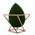 thumbnail image 5 of Soporte de esponja de maquillaje de metal, soporte de secado de esponja geométrica 3d, polvo de huevo de belleza, oro rosa, 11 Feliz Sencillez, 5 of 5