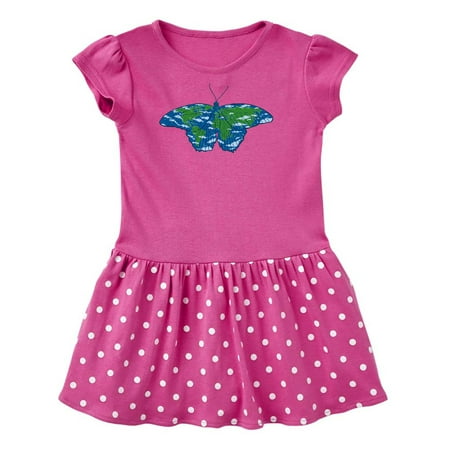 

Inktastic Beautiful Earth Butterfly Gift Toddler Girl Dress