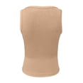 thumbnail image 5 of Landzoo Women'S Tank Tops Solid Color Sleeveless Square Neckline Undershirt Summer Lightweight Women Vest Size M Khaki, 5 of 6