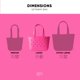 thumbnail image 3 of Bolsa de playa Malibu, sencilla y moderna, impermeable, de goma, 3 of 7