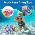 thumbnail image 2 of 10/20 Pcs Diamants Jouets de Gemmes pour Enfants Jouets de Gemmes Colorés pour Piscine et Plongée F2P, 2 of 8