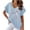 Blue, variant on Summer Clothes for Short Women 2025 Vacation Womens Blouses for Skirts Womens T Shirts Loose Fit V Neck