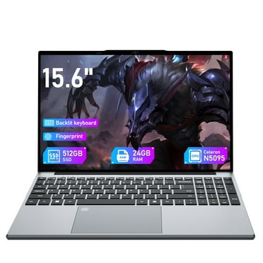 KUU 15.6 inch Windows 11 Laptops New Intel Celeron Up to 2.9Ghz 24GB RAM 512GB ROM Netbook Laptop Computer for Beginner, Student, Business