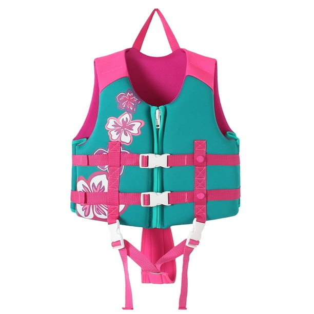 Chaleco salvavidas Vhermosa para niños y niñas flotabilidad profesional Neopreno 22 a 50 libras s