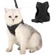 thumbnail image 1 of Cat Harness and Leash Set for Walking Lightweight Escape Proof Kitten Vest Harness Soft Fit for Cat Puppy Rabbits(S, Grey), 1 of 5
