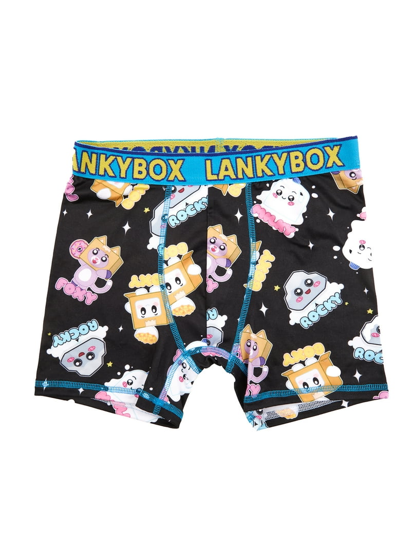 LANKYBOX Boys Boxer Briefs 4-Pack, Sizes XS-XL, Playful