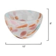 thumbnail image 4 of Jamie Young Co Watercolor Medium Modern Glass Bowl in Multi-Color, 4 of 5