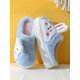 thumbnail image 4 of Women's Warm And Cozy Indoor Rabbit Slippers For Winter, Thick Soles, Non-slip, Cute Cartoon Plush Slipper For Home Use, 4 of 4