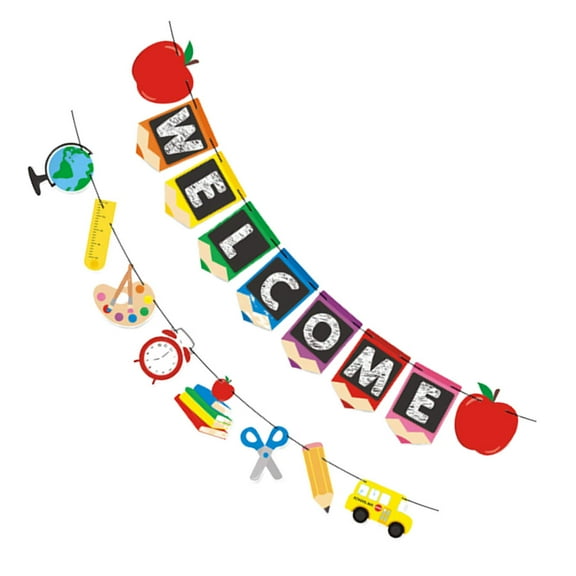 WORGEOUS  Welcome Back to School Novelty Banner Student Campus