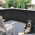 thumbnail image 1 of Filet d'Ombrage pour Balcon Écran d'Intimité de Balcon Housse de Remplacement Antirouille Clôture Résistante aux Intempéries Brise-Vent pour Extérieur Cour Arrière Patio Noir, 1 of 9