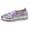 Purple, variant on Women's Rhinestones Glitter on Sneakers,Thick-Soled Platform Loafers Fashionable Round Toe Casual Shoes