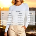 thumbnail image 4 of PNTUTB Top for Women Long Sleeve Crew Neck Pullover Solid Color Casual Comfortable Soft Stretch Slim Daily Basic Trendy Tops, 4 of 7