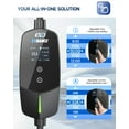 thumbnail image 3 of EV Charger (32Amp, 240V, NEMA 14-50P), 7.68kw Portable Level 2 EV Charger with 25ft Cable, Adjustable Current/Delay Chargin for Home Level 2, 3 of 7