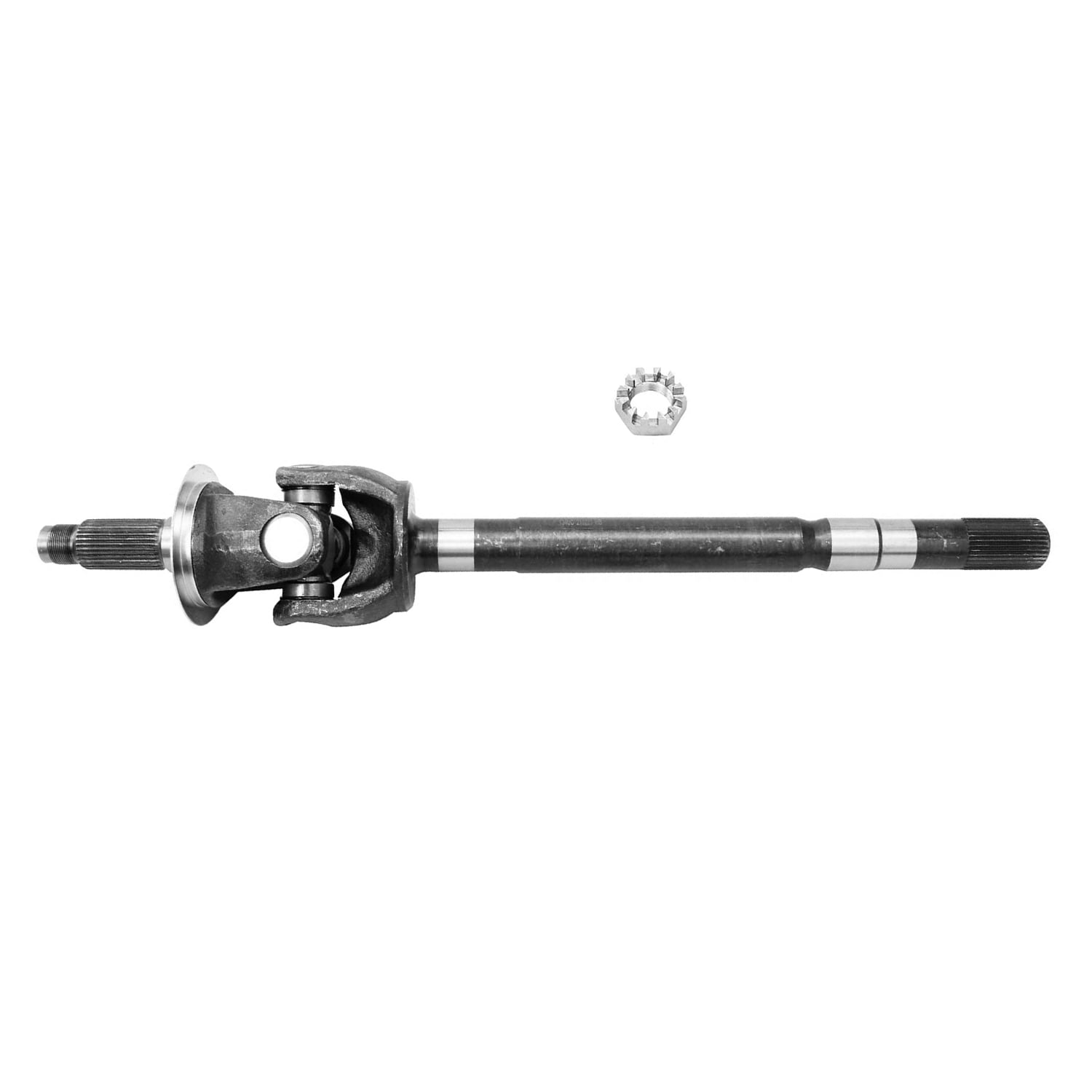 Detroit Axle - Front Left U-Joint Axle for 03-08 Dodge Ram 2500 3500, Driver Side Axle w/U-Joint 2003 2004 2005 2006 2007 2008 Replacement