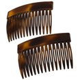 thumbnail image 3 of Camila Paris CP2942 - Peine lateral para el pelo franc&eacute;s, carcasa de tortuga peque&ntilde;a de 3 pulgadas, peines flexibles y duraderos para el pelo de celulosa, clips de pelo para muje, 3 of 8