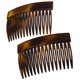 thumbnail image 3 of Camila Paris CP2942 - Peine lateral para el pelo franc&eacute;s, carcasa de tortuga peque&ntilde;a de 3 pulgadas, peines flexibles y duraderos para el pelo de celulosa, clips de pelo para muje, 3 of 8